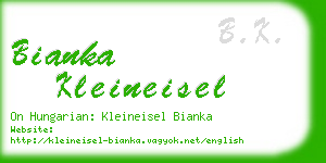 bianka kleineisel business card